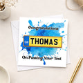 Personalised Passed Your Driving Test Card – Custom Number Plate Congratulations Card