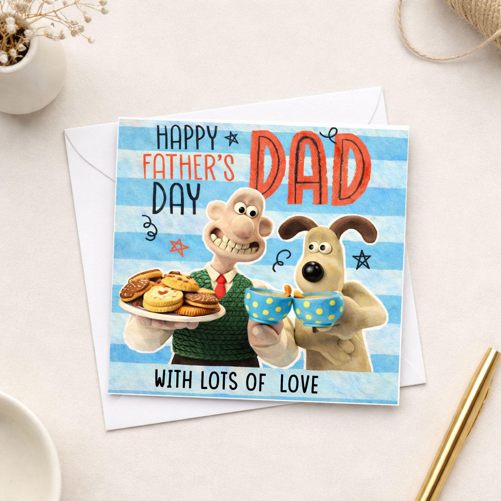 Funny Dad Card – Wallace & Gromit Style