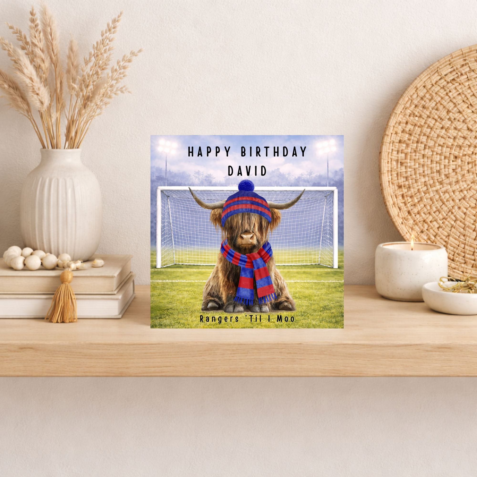 Personalised Scottish Premiership Football Birthday Card – Any Team, Any Age, Custom Name & Message