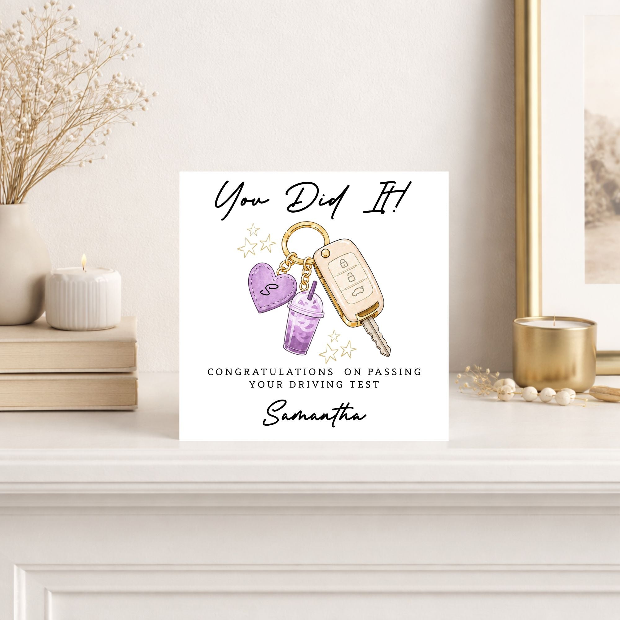 Personalised Driving Test Congratulations Card | Cute New Driver Card | Passed Driving Test Card | Personalised Congratulations Card