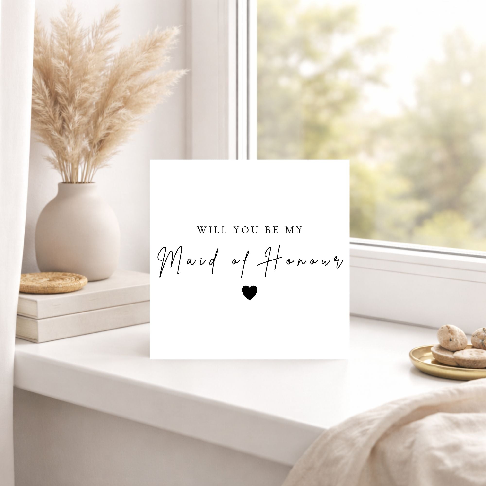 Will You Be My Maid of Honour Proposal Card | Maid of Honour Wedding Card
