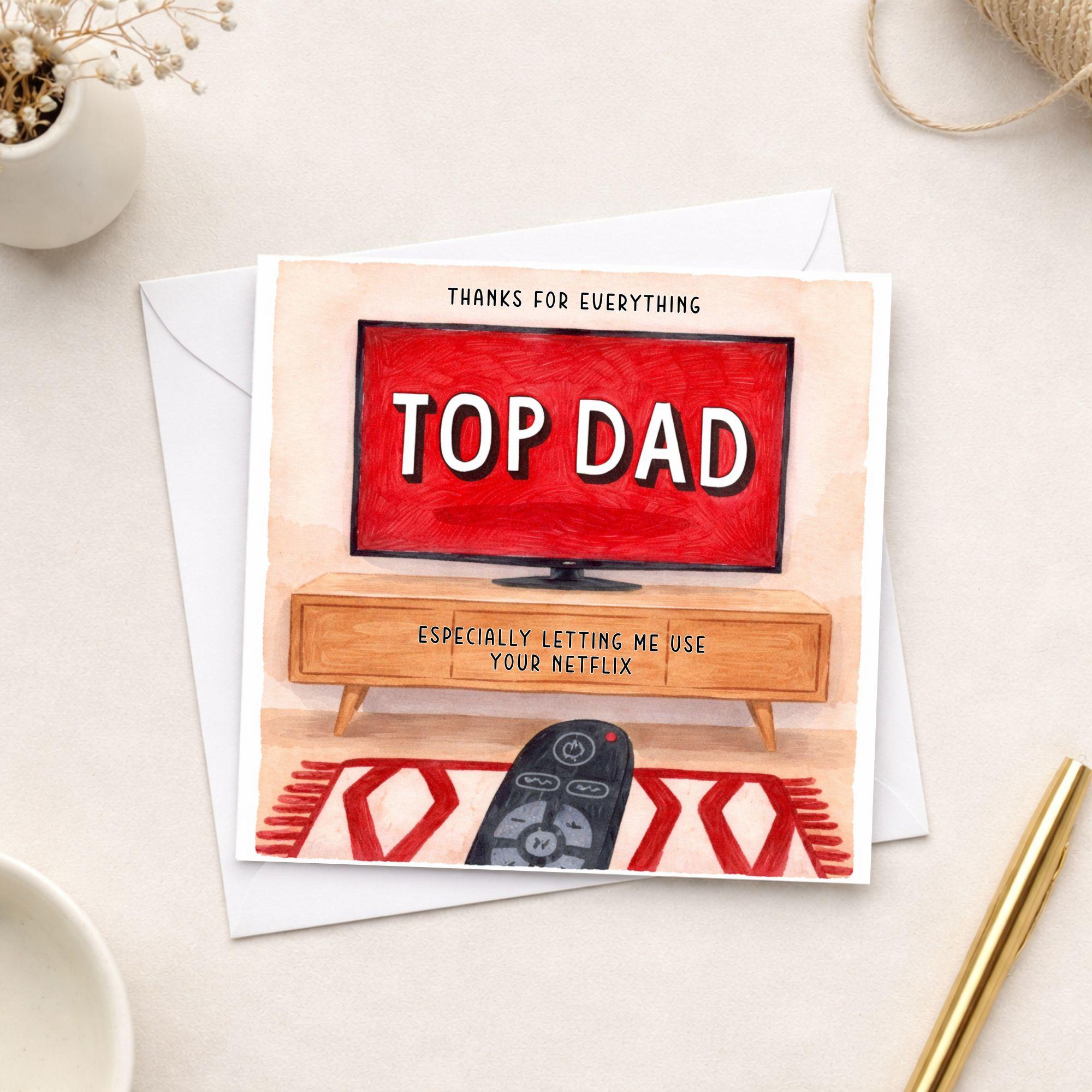 Top Dad Funny Card – Netflix Joke