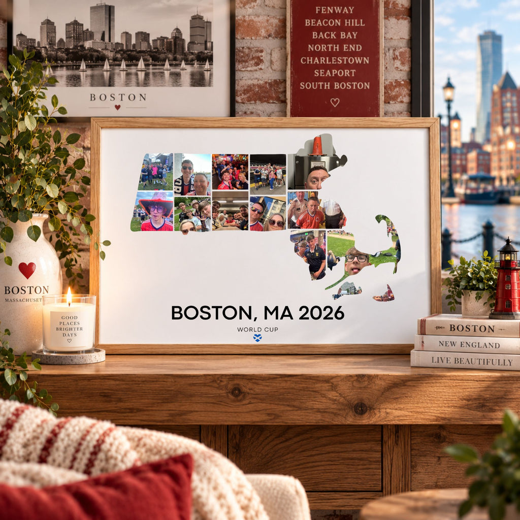 Personalised Scotland World Cup Keepsake — Boston or Florida A3 Print