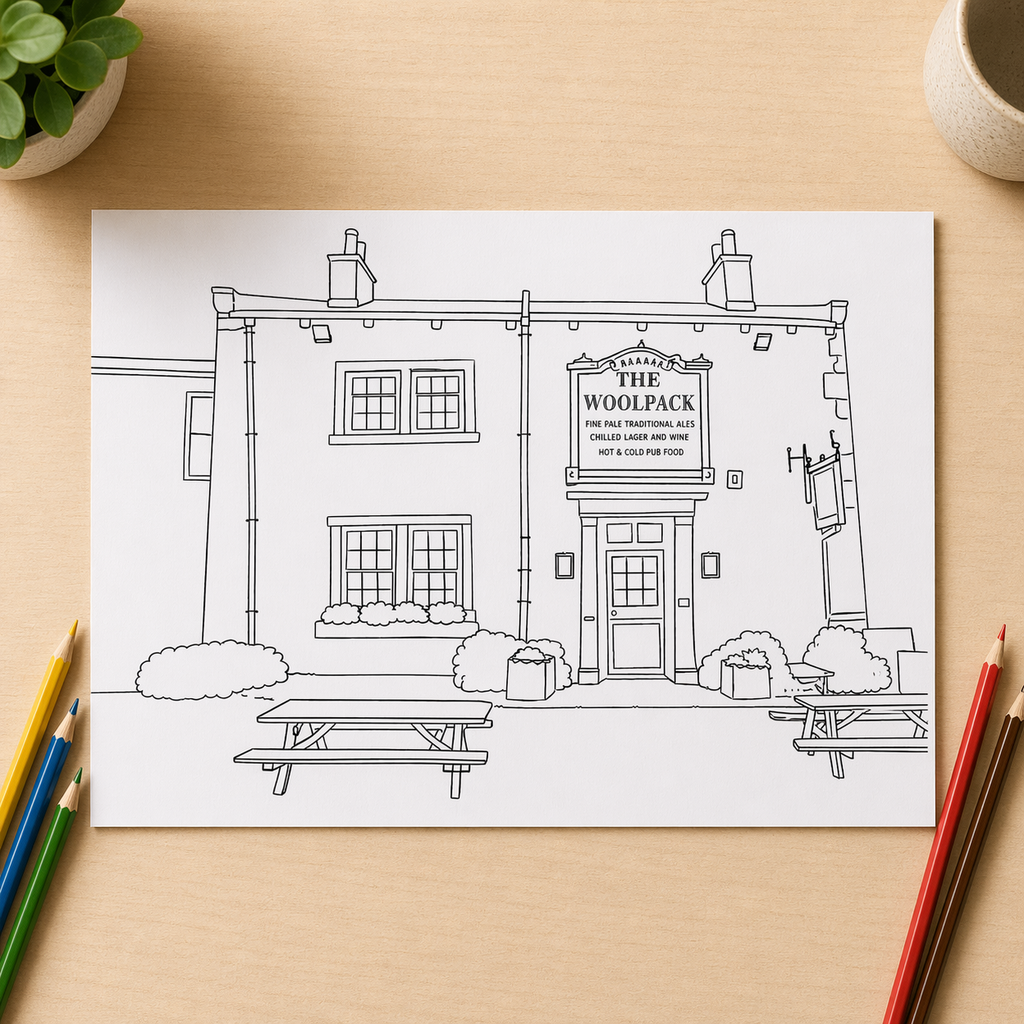 Emmerdale Inspired Colouring Book – 20 Pages