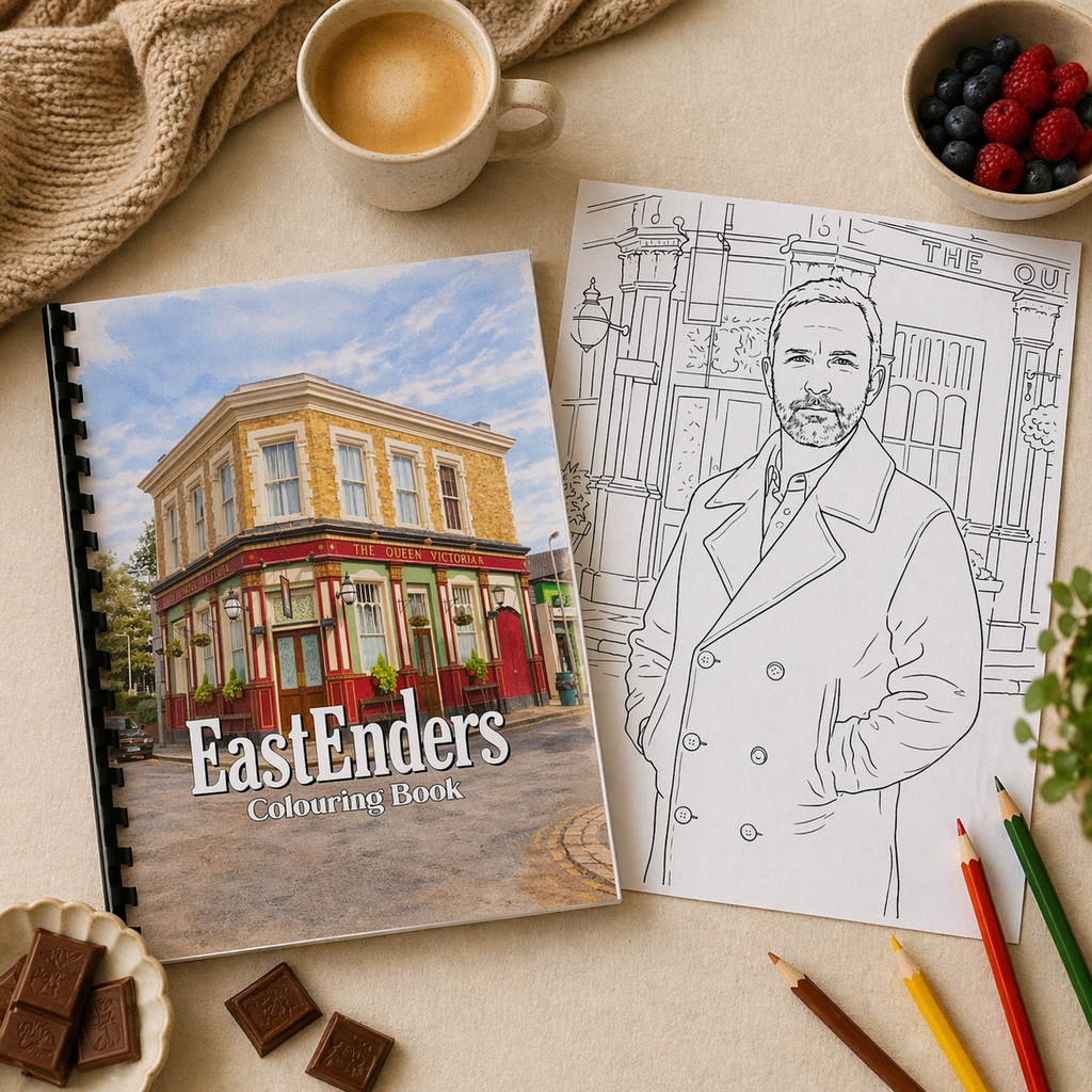 EastEnders Inspired Colouring Book – 20 Pages