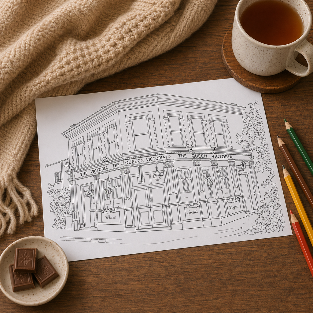 EastEnders Inspired Colouring Book – 20 Pages