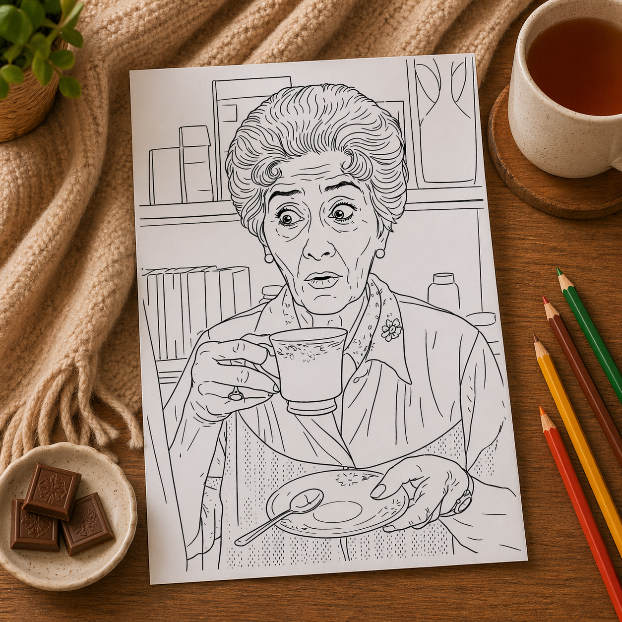 EastEnders Inspired Colouring Book – 20 Pages