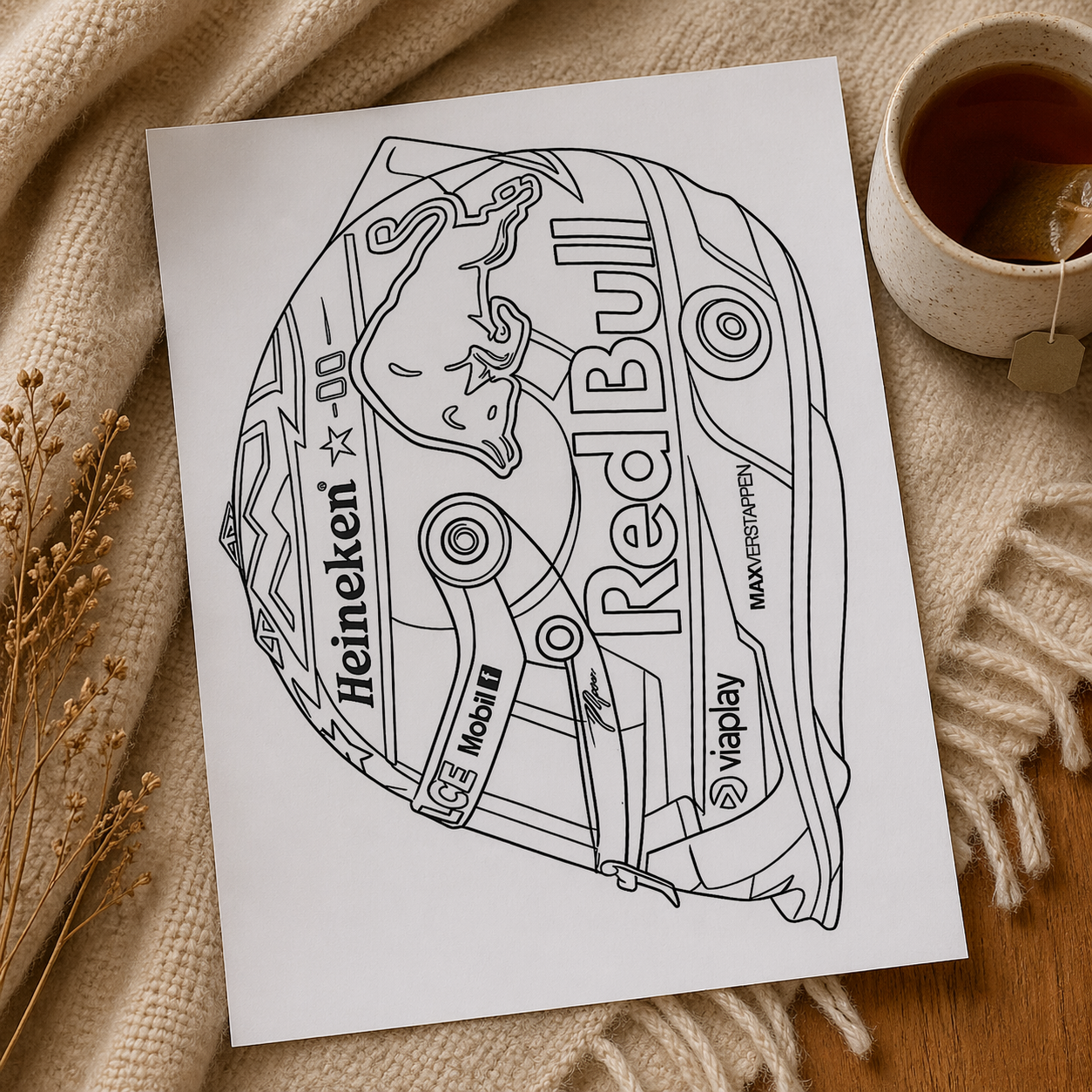 F1 Colouring Book – A4 Racing Edition (20 Pages)