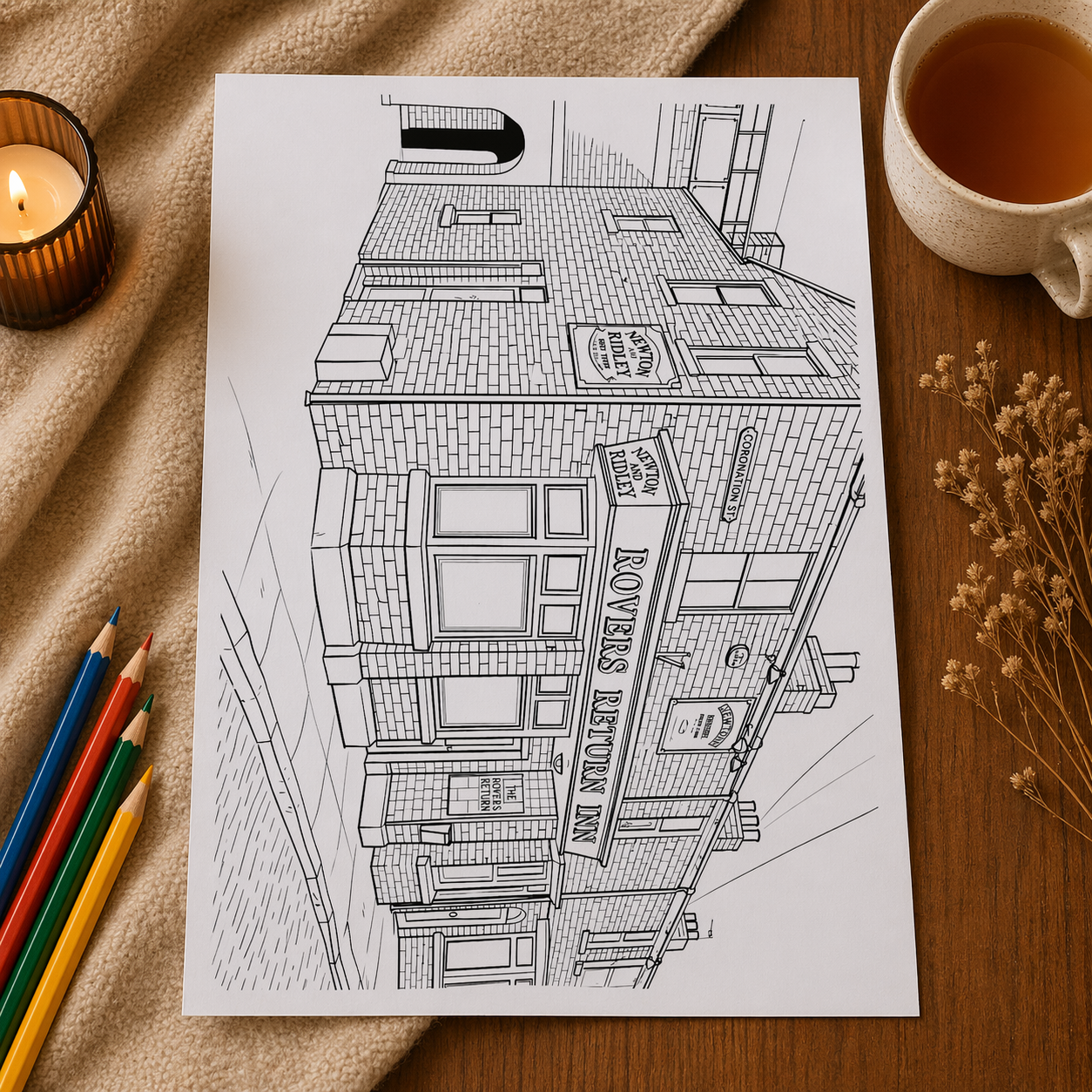 Classic Street Inspired Colouring Book – 20 Page A4