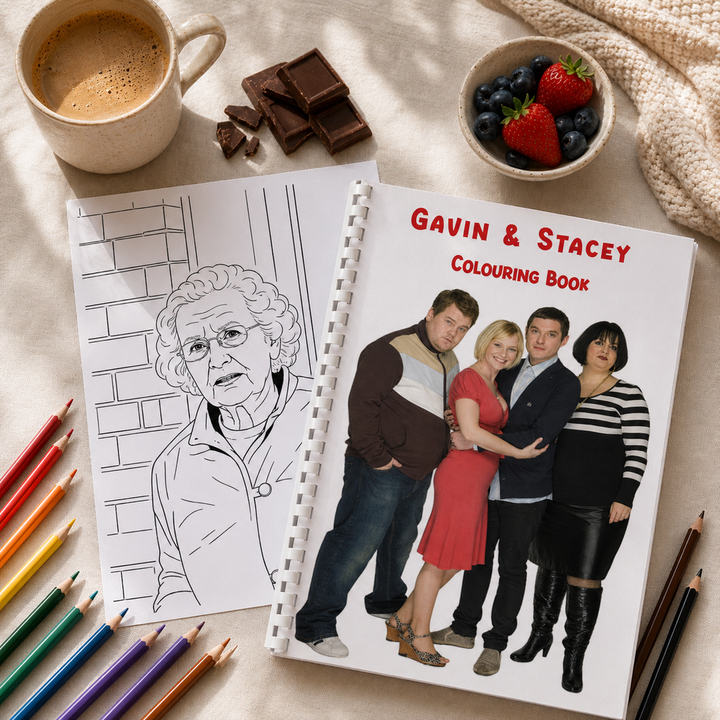 Gavin & Stacey – Fun TV Inspired A4 Colouring Book