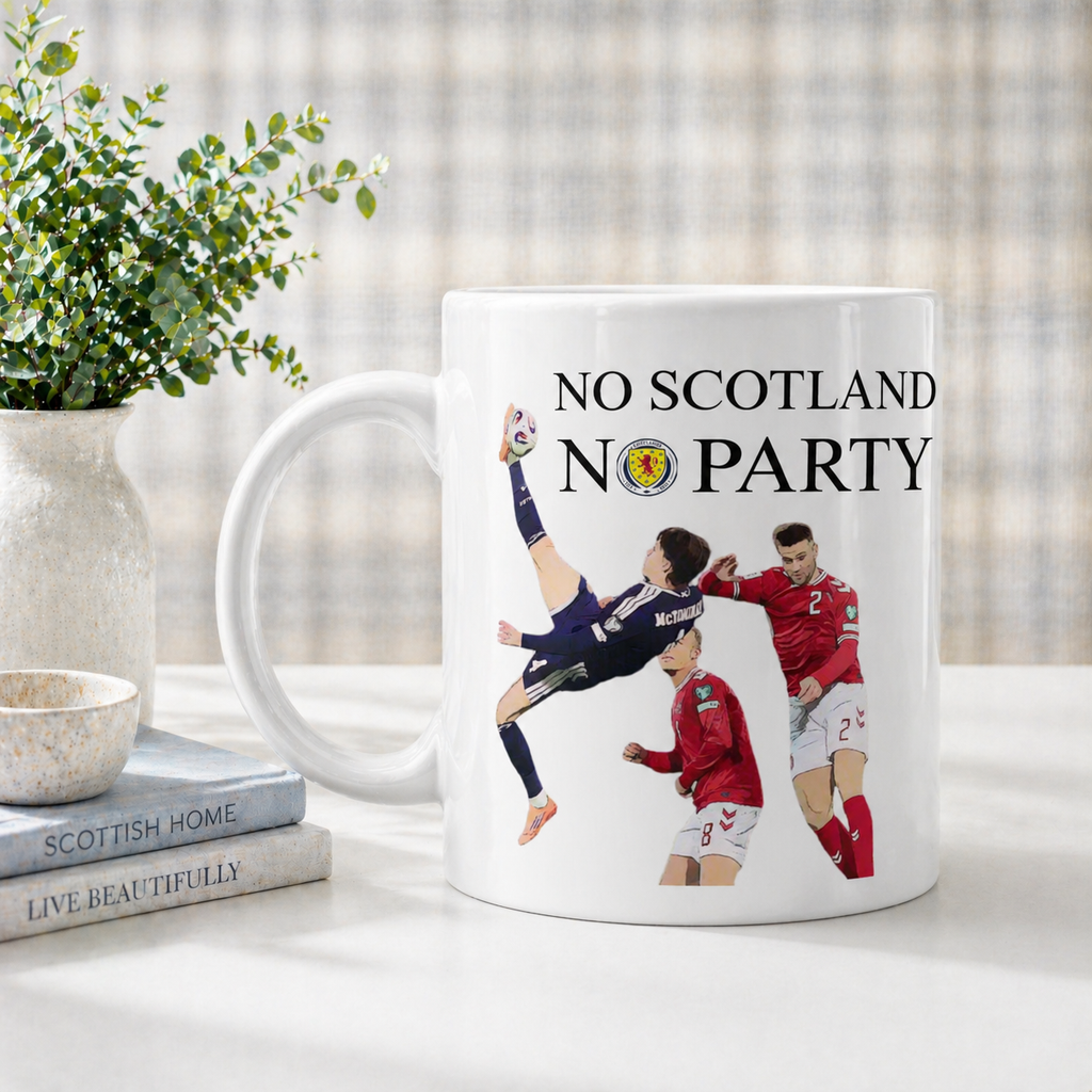 No Scotland No Party Mug – Scotland Football Fan Gift