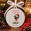 Personalised Dog Breed Christmas Bauble Ornament