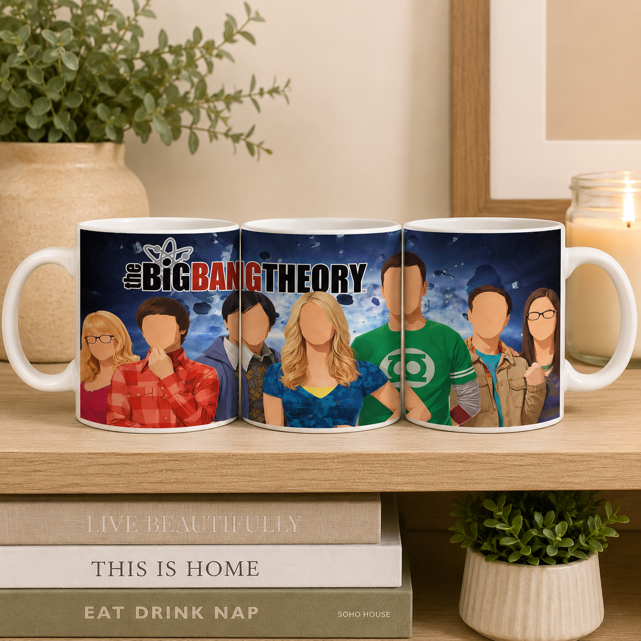 Big Bang Theory Inspired Character Mug