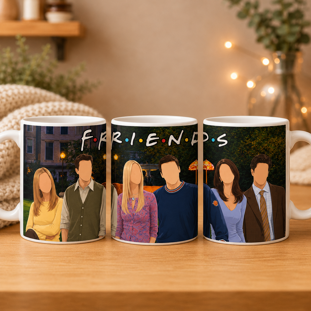 Friends Inspired Faceless Character Mug