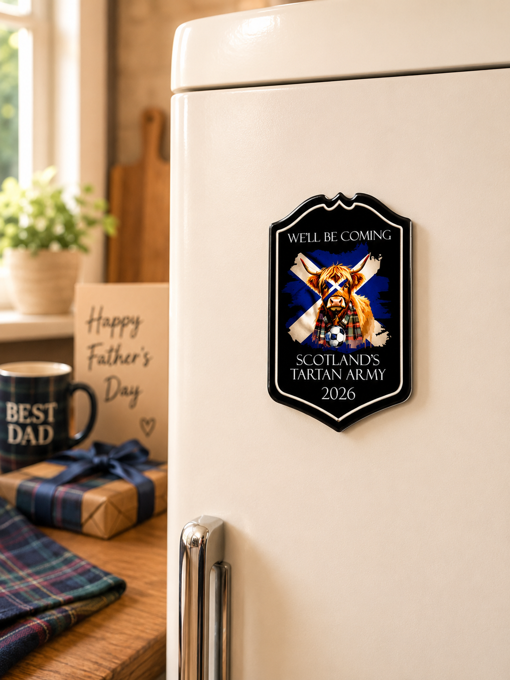Scotland’s Tartan Army 2026 Fridge Magnet – Scottish Football Supporters Gift