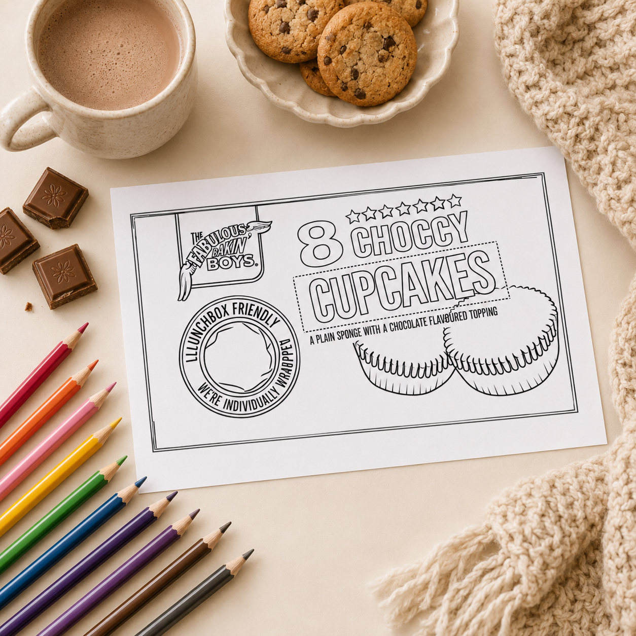 Nostalgia Food Colouring Book – Retro Snacks & Sweets A4 Colouring Pages