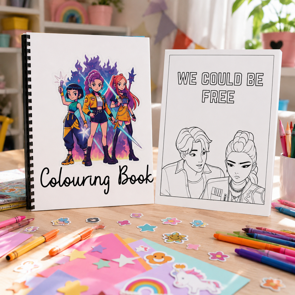 K-Pop Demon Hunters Colouring Book | 30 Page Anime & K-Pop Inspired Colouring Book