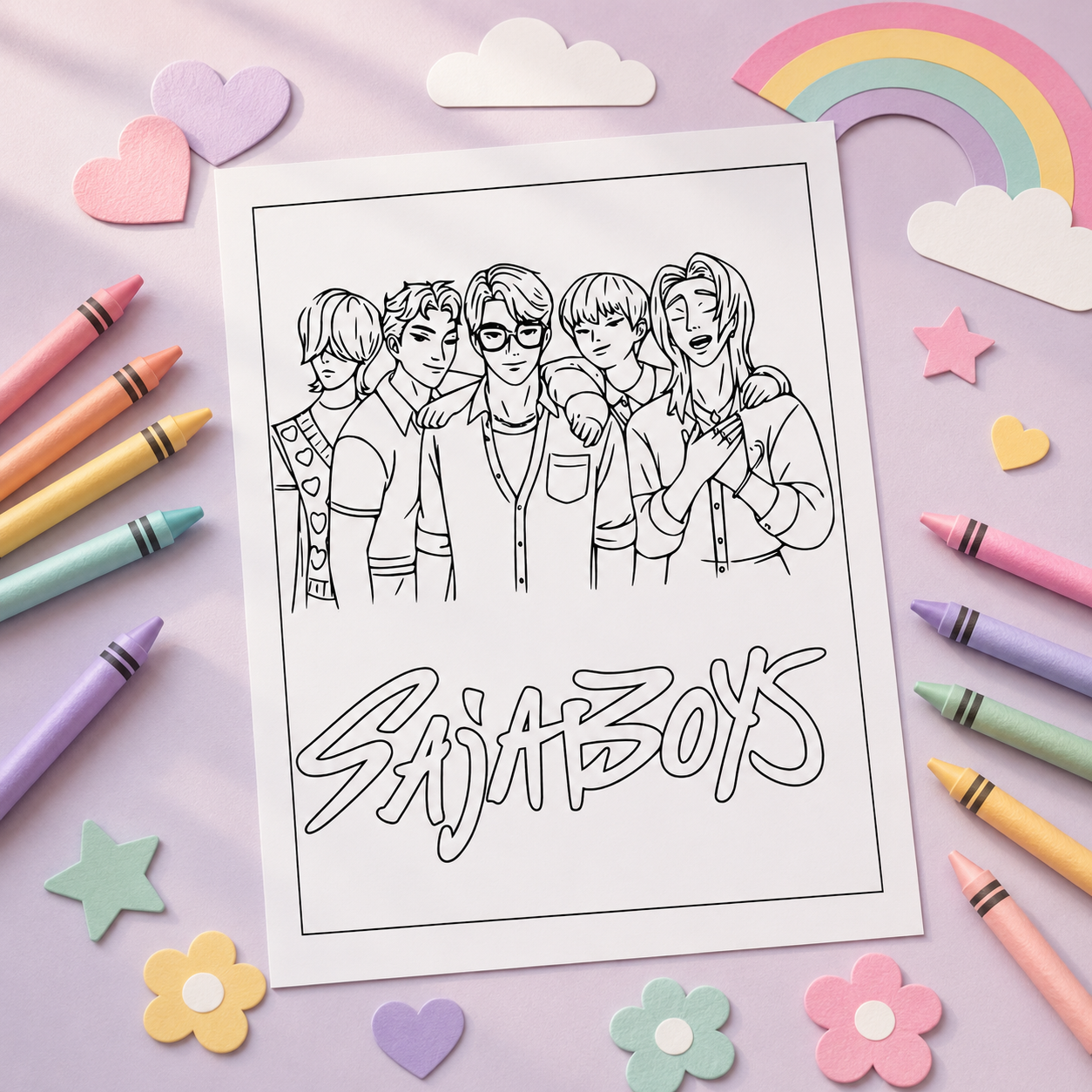 K-Pop Demon Hunters Colouring Book | 30 Page Anime & K-Pop Inspired Colouring Book