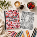 Spicy Smut Colouring Book – 20 Page Adult Colouring Book for Book Lovers & Romance Readers