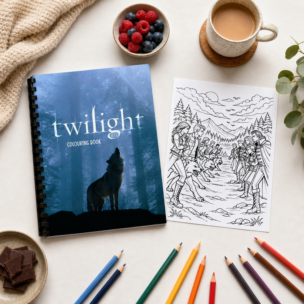 Twilight Inspired A4 Colouring Book
