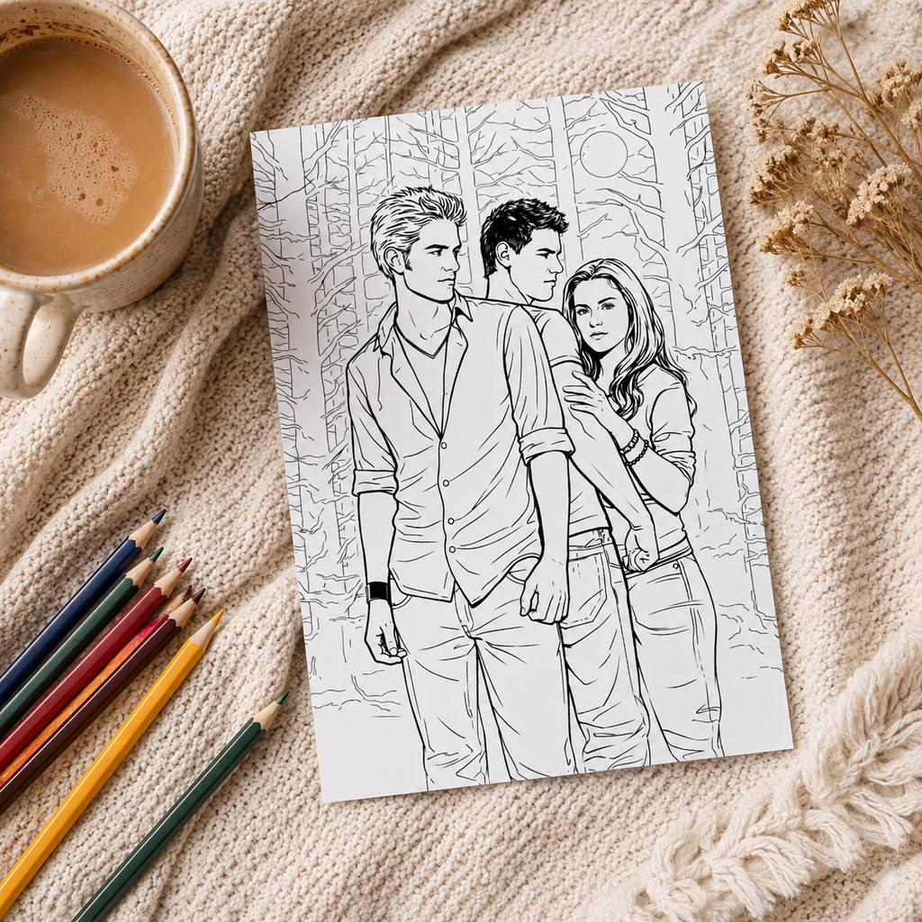 Twilight Inspired A4 Colouring Book