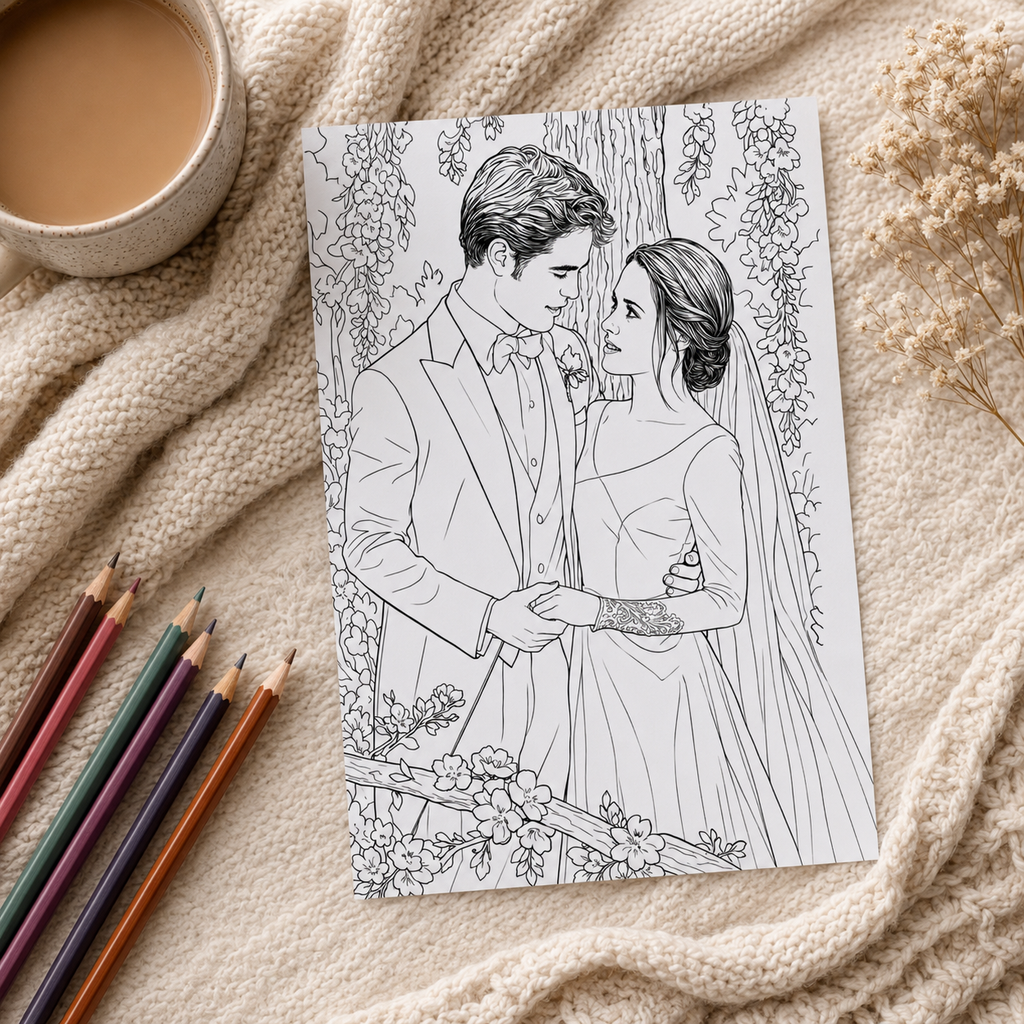 Twilight Inspired A4 Colouring Book