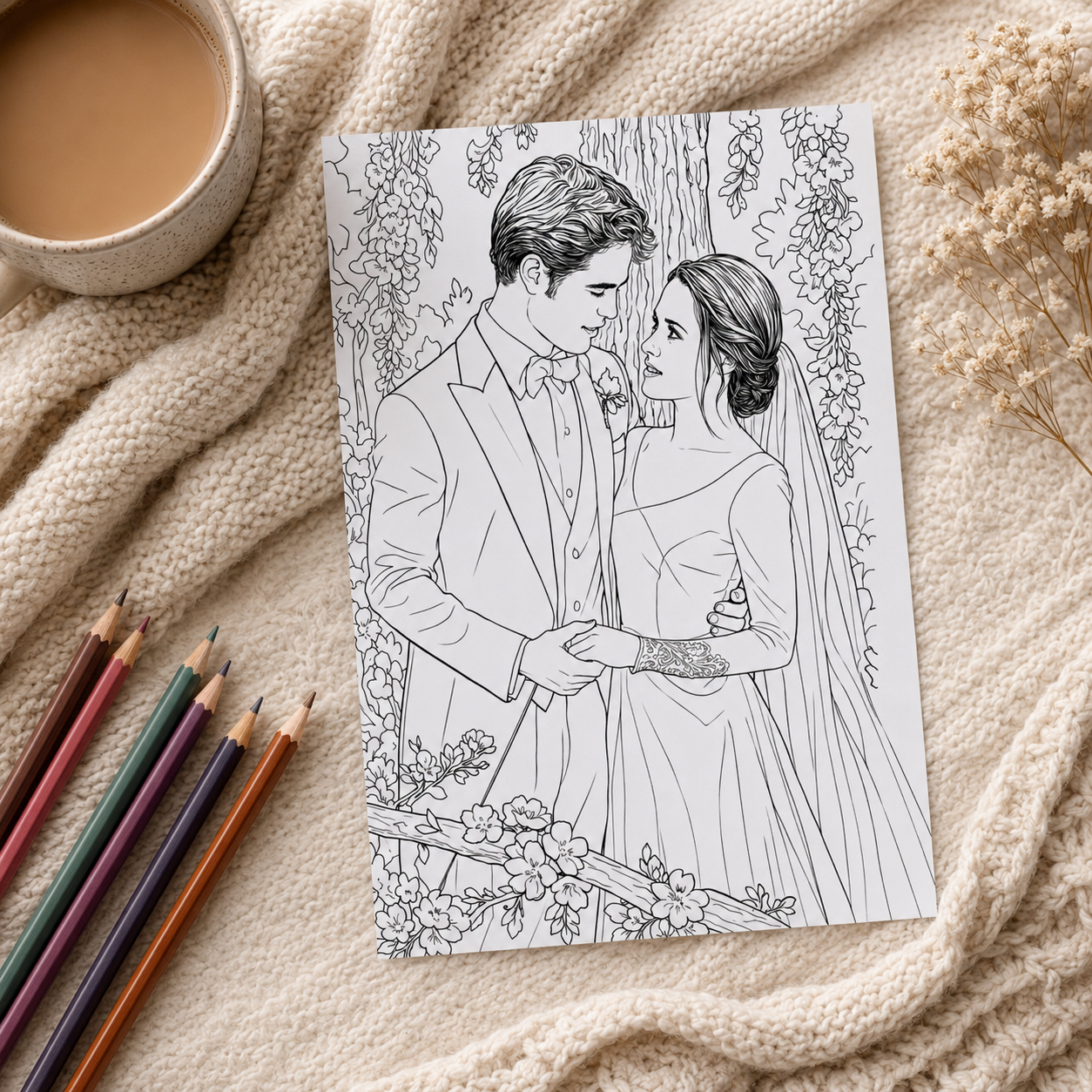 Twilight Inspired A4 Colouring Book
