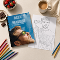 Alex Warren A4 Colouring Book