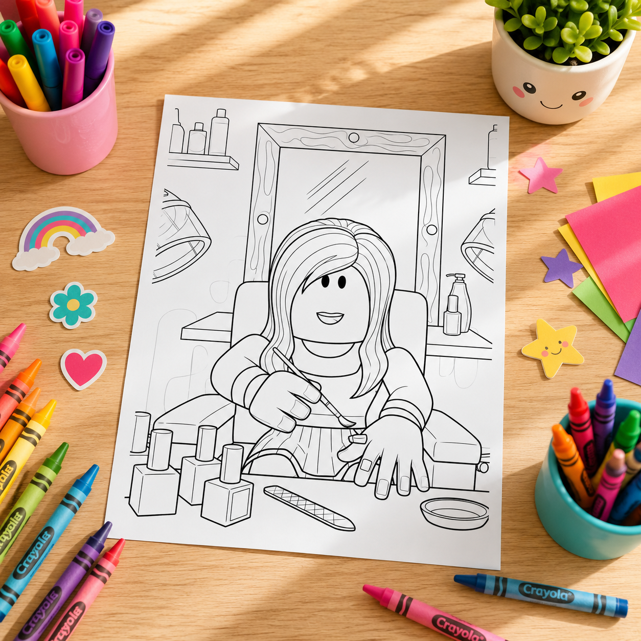 Roblox Inspired Kids Colouring Book – 28 Fun A4 Colouring Pages for Children