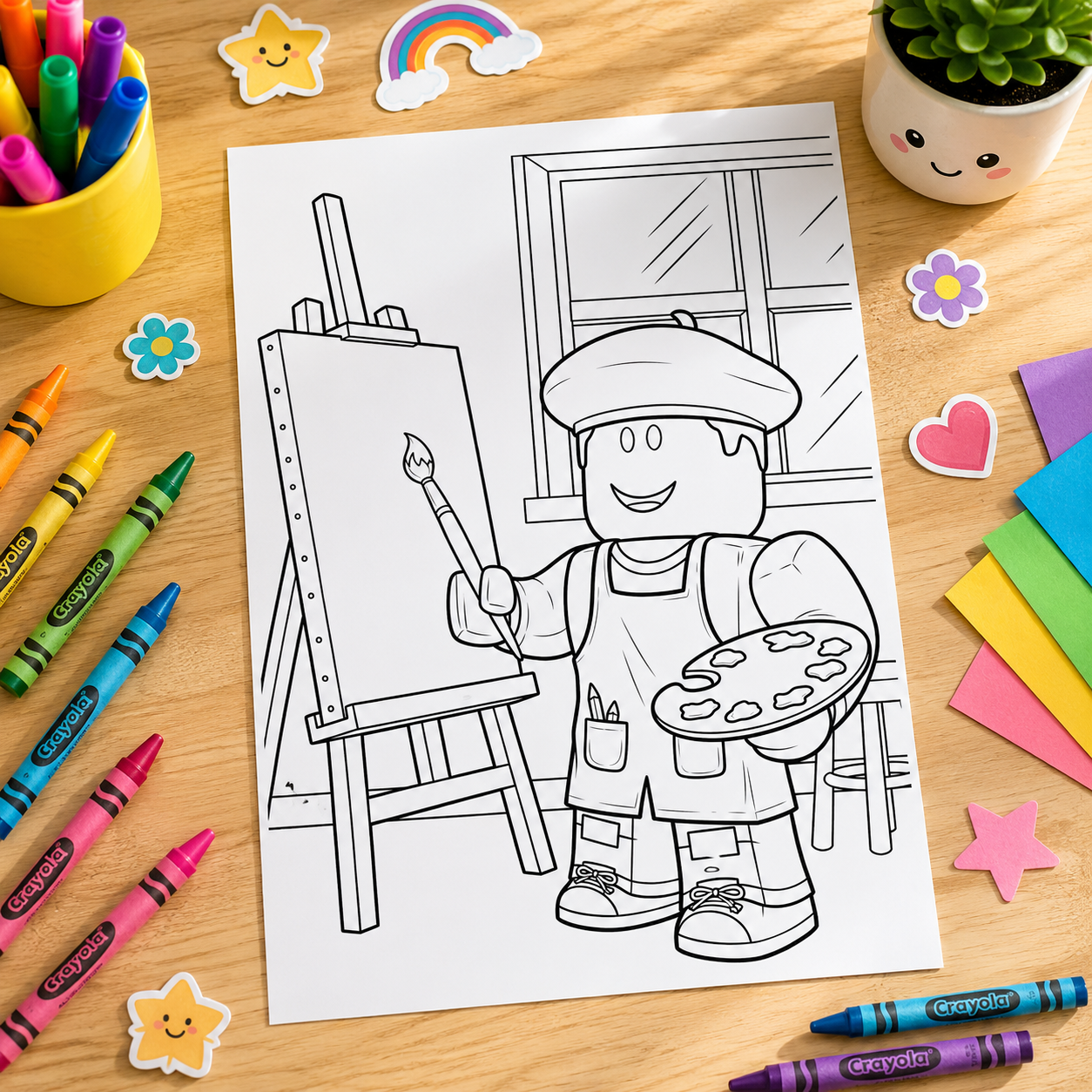 Roblox Inspired Kids Colouring Book – 28 Fun A4 Colouring Pages for Children