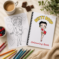 Betty Boop Inspired Colouring Book