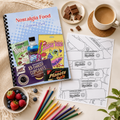 Nostalgia Food Colouring Book – Retro Snacks & Sweets A4 Colouring Pages