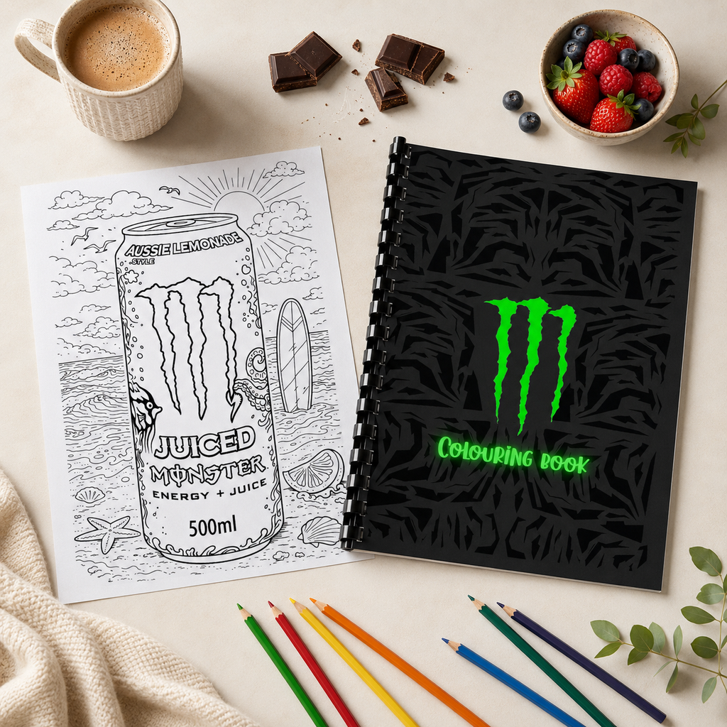 A4 Monster‑Inspired Colouring Book