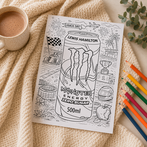 A4 Monster‑Inspired Colouring Book