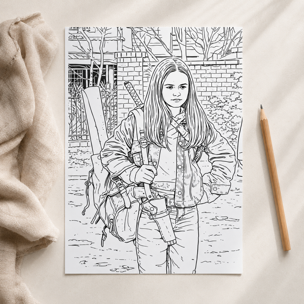 The Walking Dead Inspired Colouring Book – A4 Adult Colouring Pages