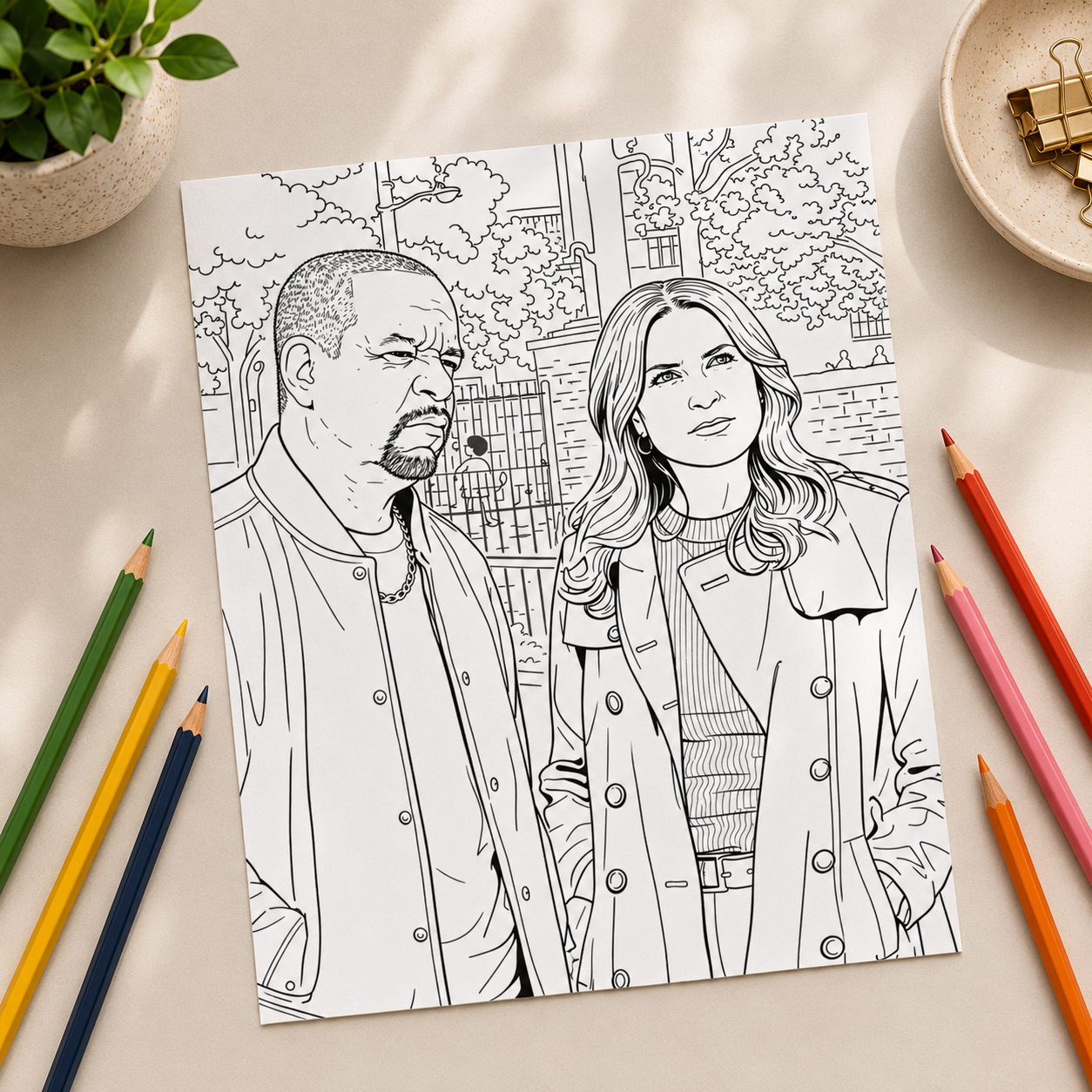 Law & Order SVU Inspired Colouring Book