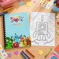 Number Blocks Inspired Colouring Book