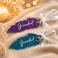 Personalised Acrylic Feather Memorial Keepsake