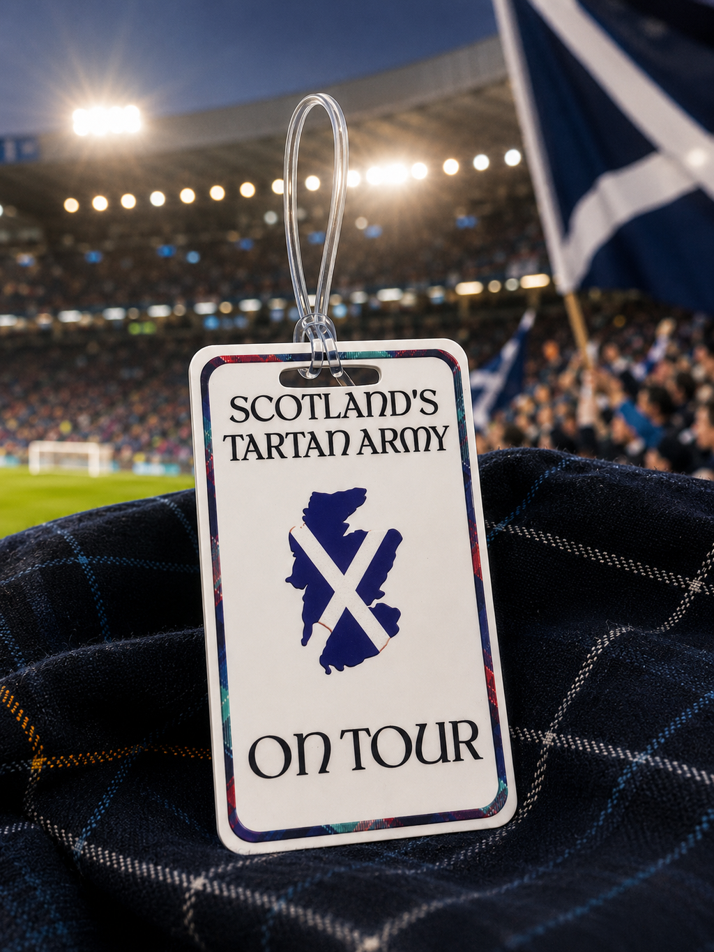 Tartan Army Luggage Tag – 3 Designs | Personalised Travel Tag