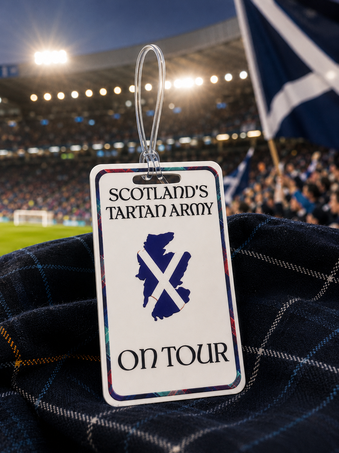 Tartan Army Luggage Tag – 3 Designs | Personalised Travel Tag