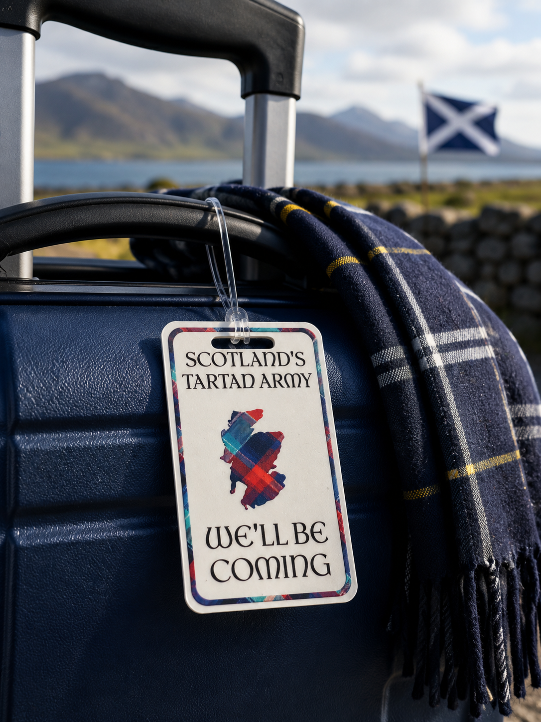 Tartan Army Luggage Tag – 3 Designs | Personalised Travel Tag