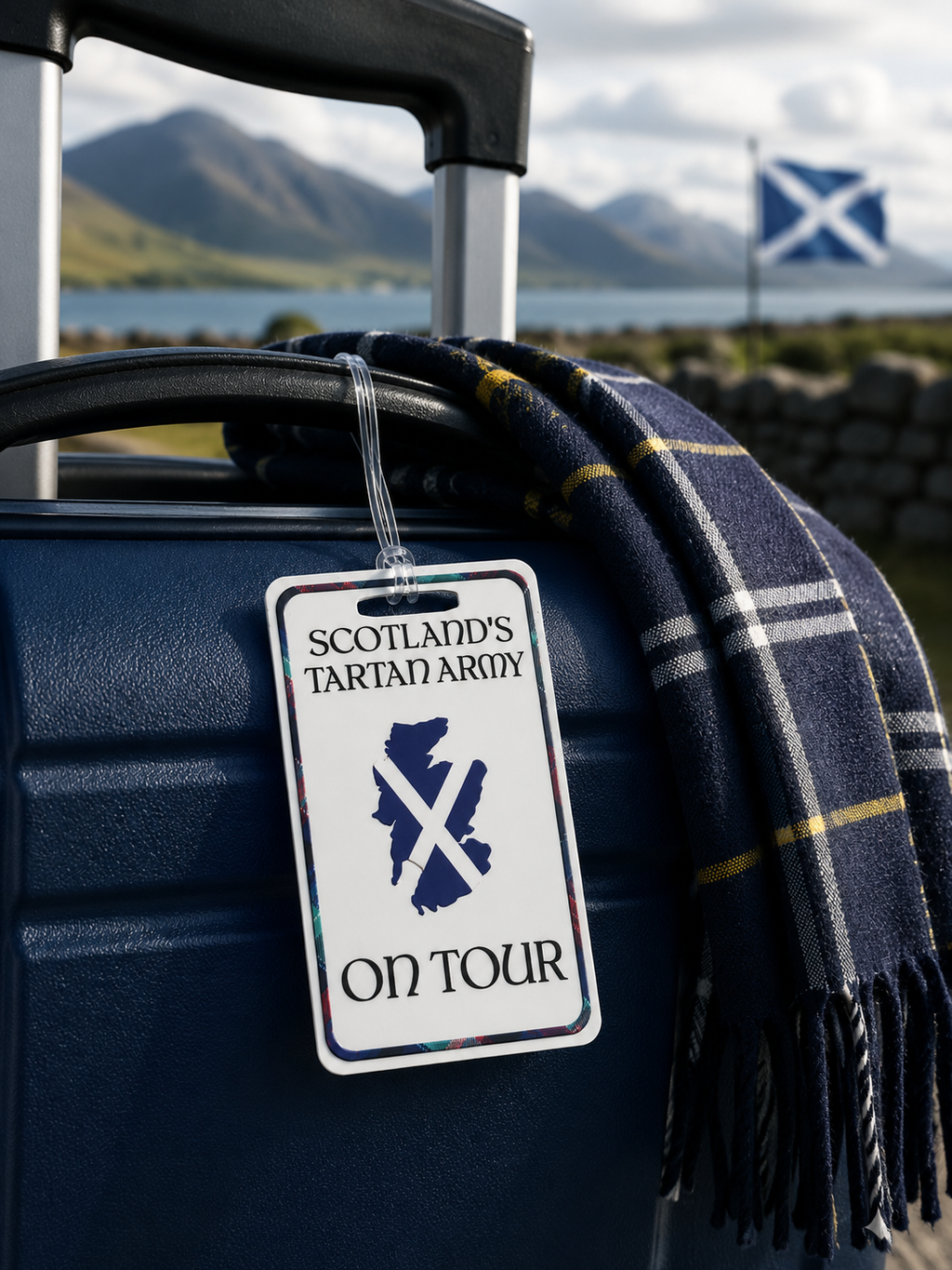 Tartan Army Luggage Tag – 3 Designs | Personalised Travel Tag