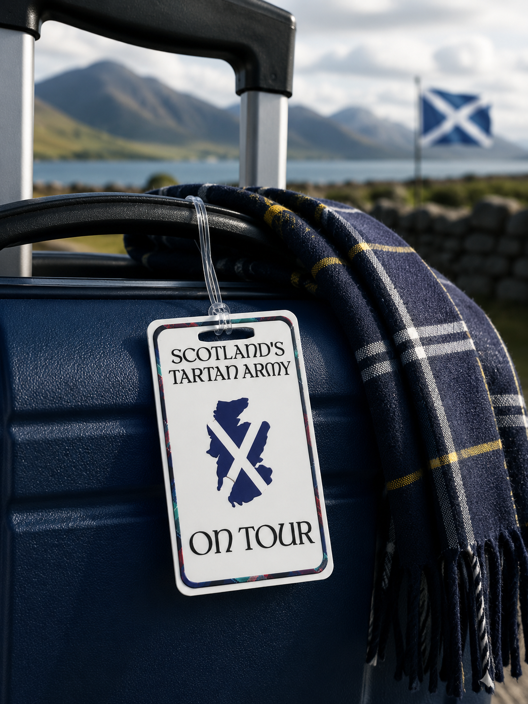 Tartan Army Luggage Tag – 3 Designs | Personalised Travel Tag