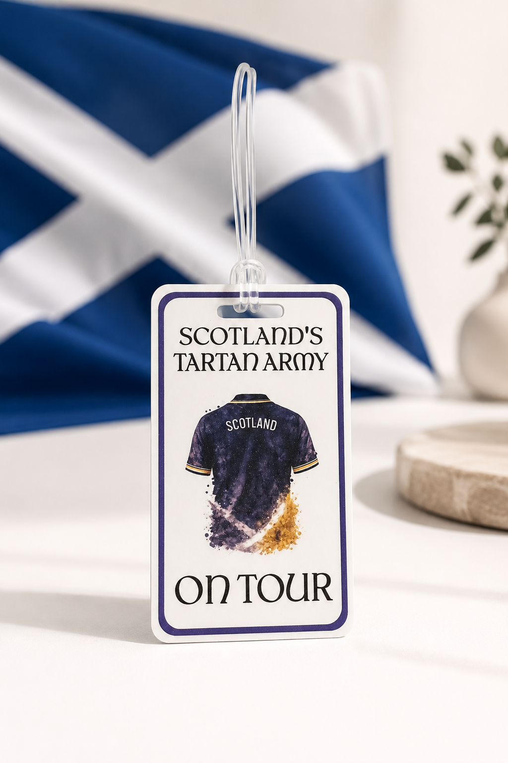 Tartan Army Luggage Tag – 3 Designs | Personalised Travel Tag
