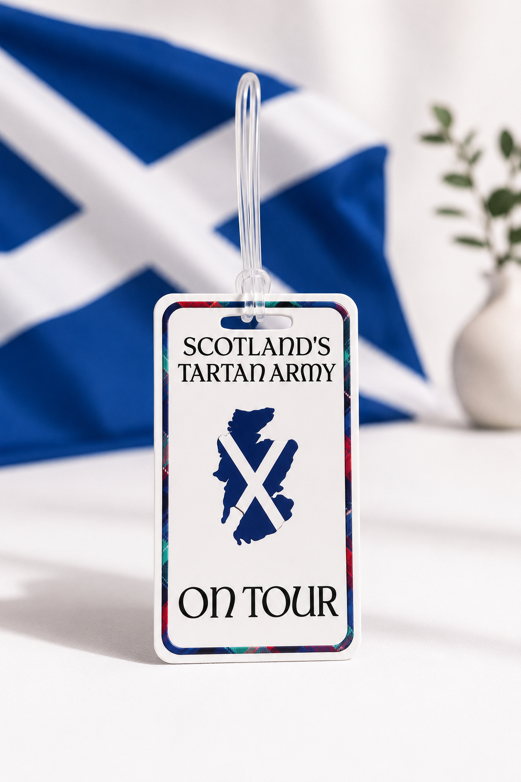 Tartan Army Luggage Tag – 3 Designs | Personalised Travel Tag