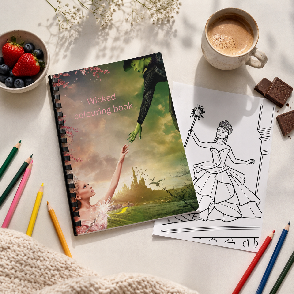 Magical Witches Inspired Colouring Book