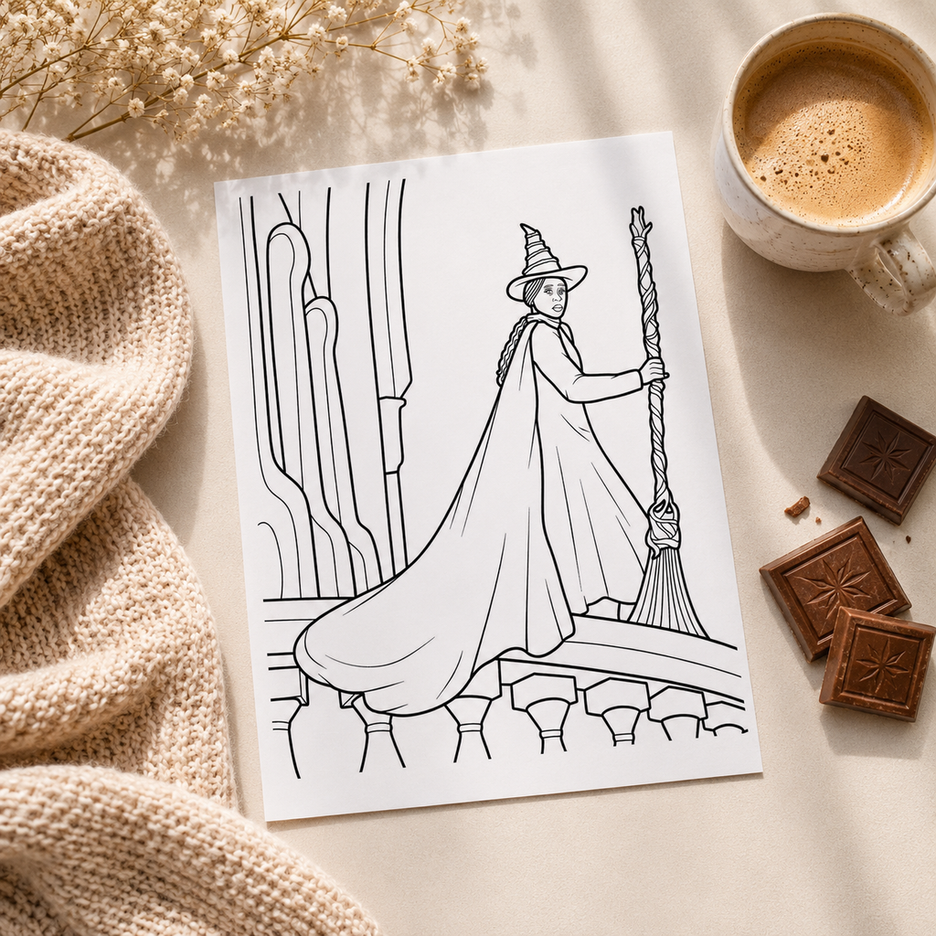 Magical Witches Inspired Colouring Book