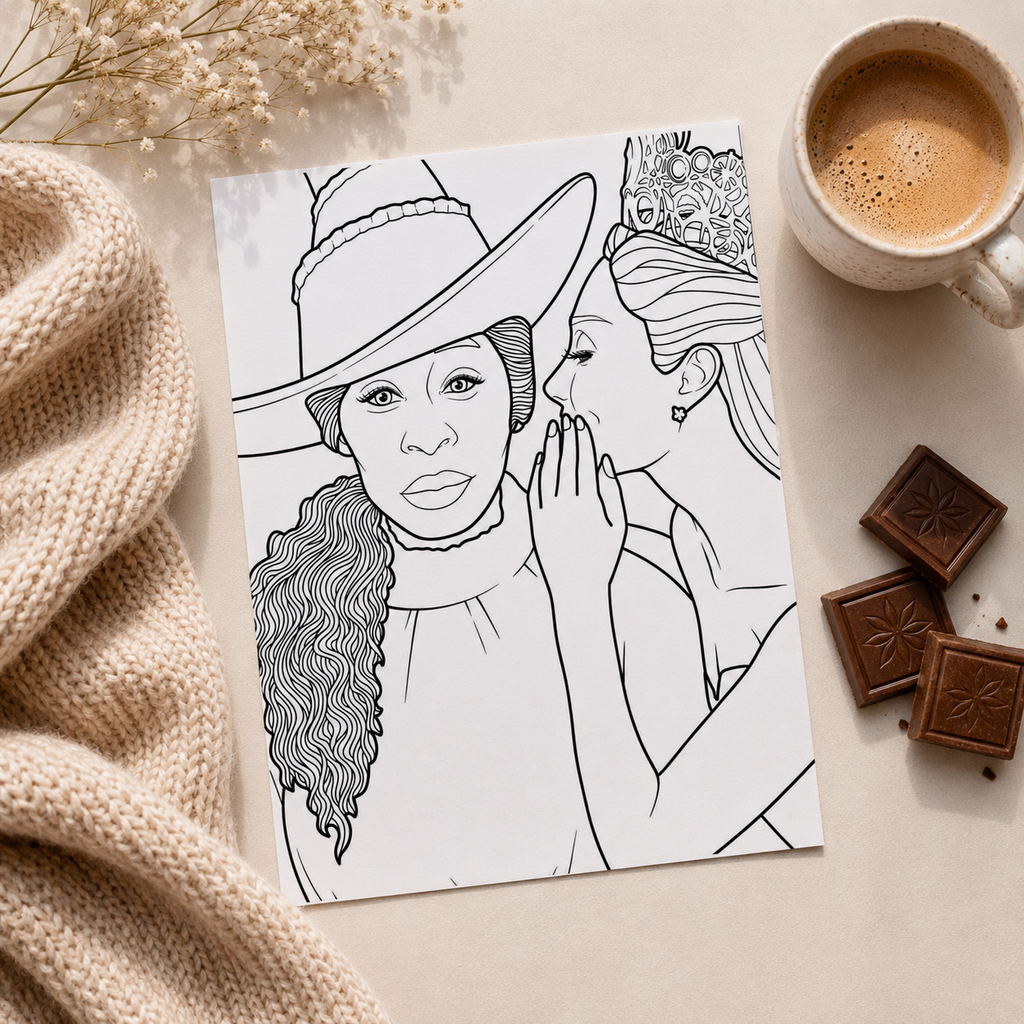 Magical Witches Inspired Colouring Book