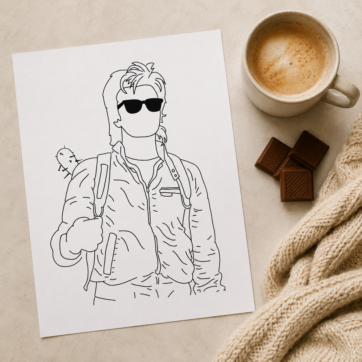 Stranger Things colouring book