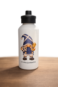 Little Miss Scotland Fan Water Bottle – 500ml Aluminium Drinks Bottle – Scotland Football Gonk Bottle for Girls